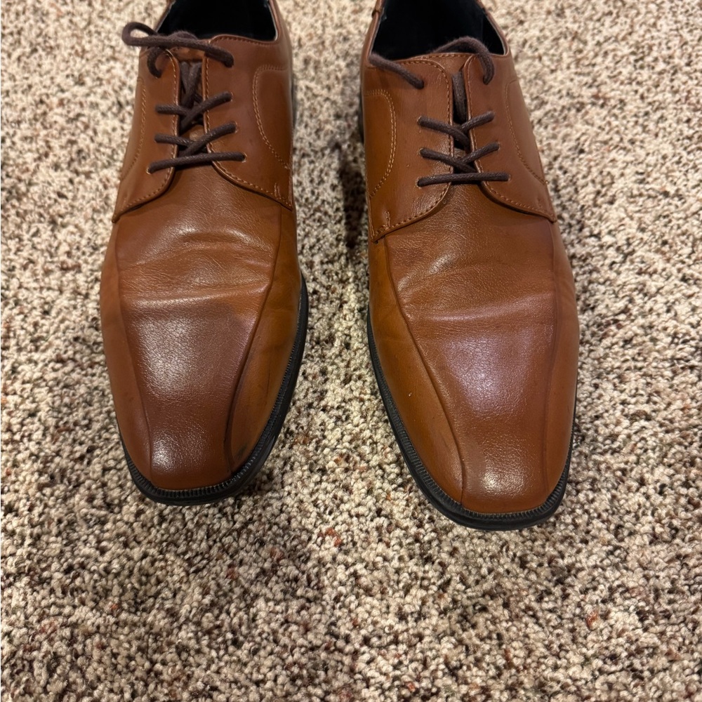 Classic Brown Leather Men's Dress Shoes